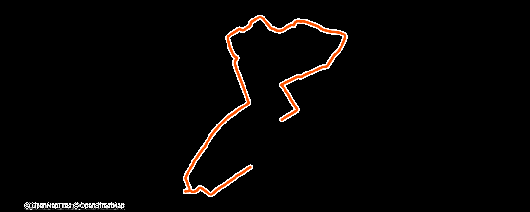 Map of the activity, Evening Run