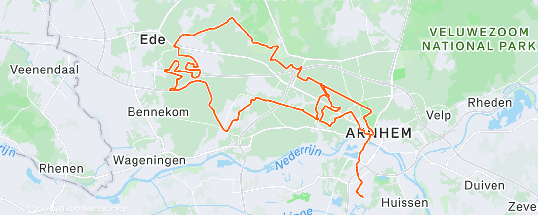 Map of the activity, Reto Gravel