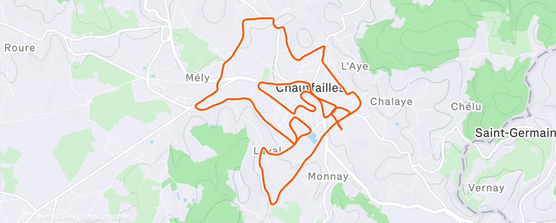 Map of the activity, Footing AJ