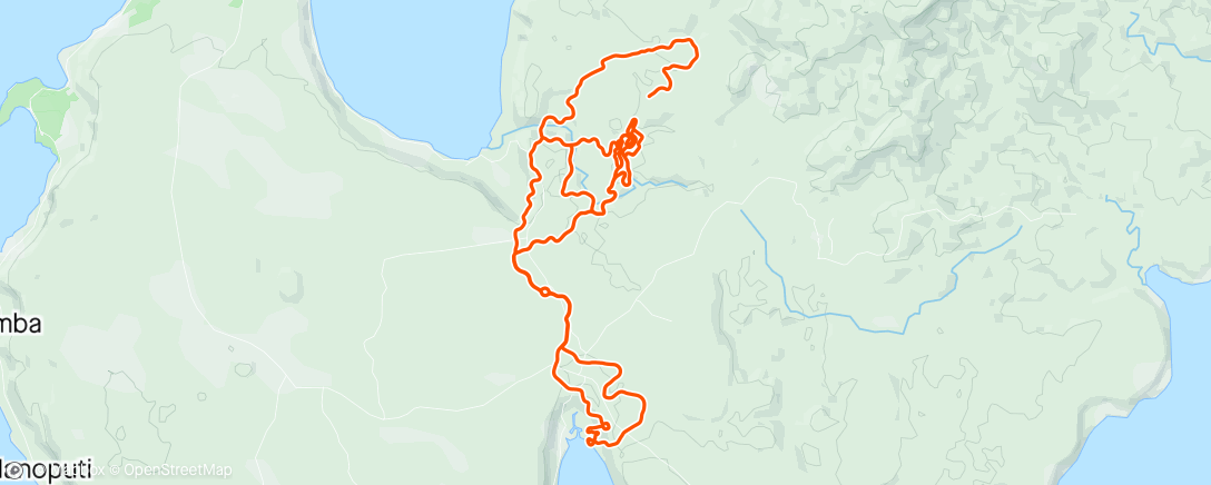 Map of the activity, Zwift - New Workout in Makuri Islands