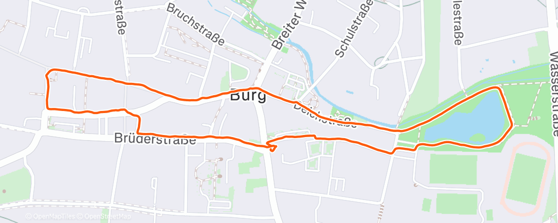 Map of the activity, Spaziergang am Nachmittag