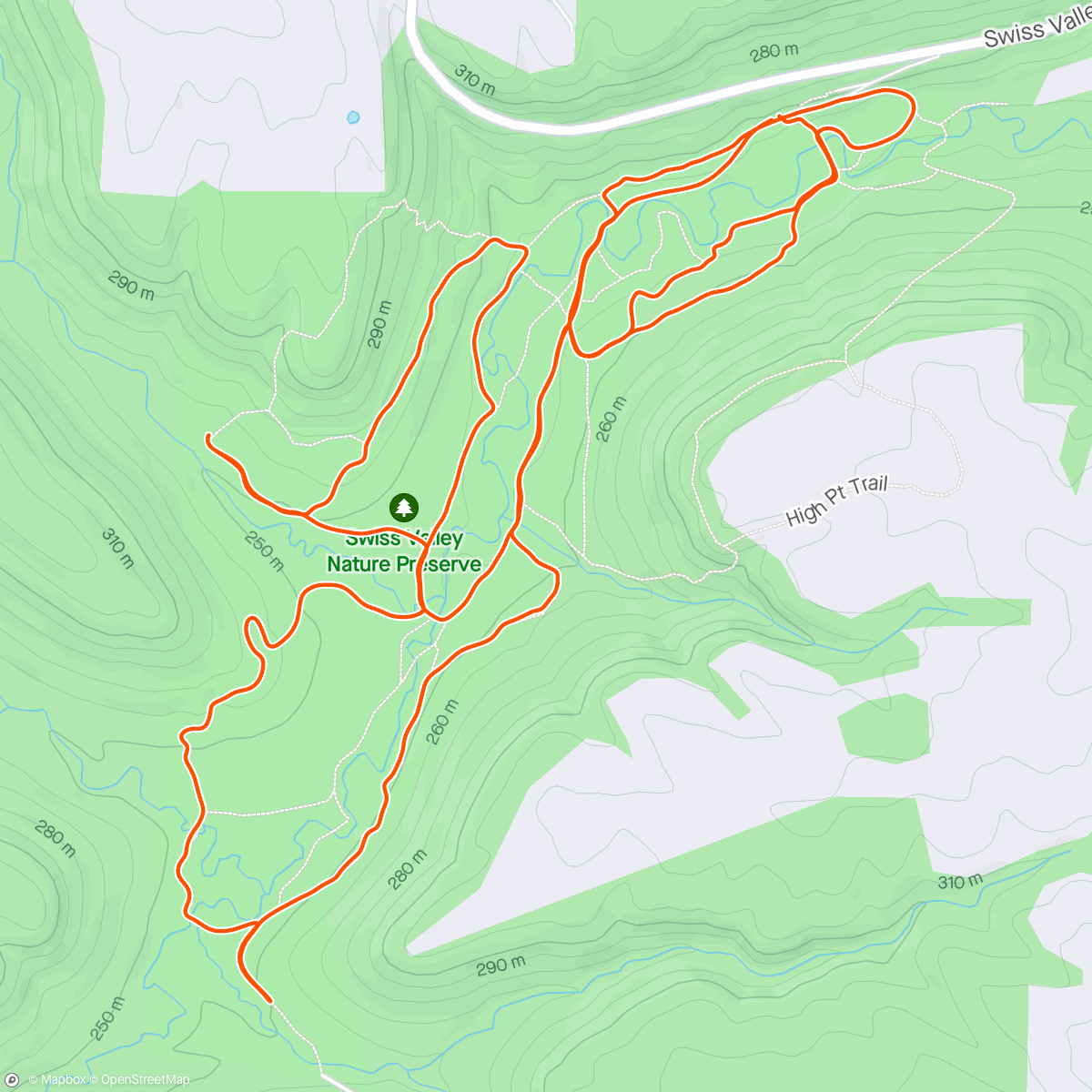 Map of the activity, Heavy and sluggish legs today. 🦏