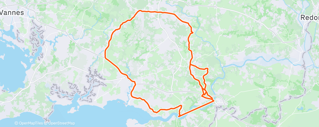 Map of the activity, Sortie vélo dans l'après-midi