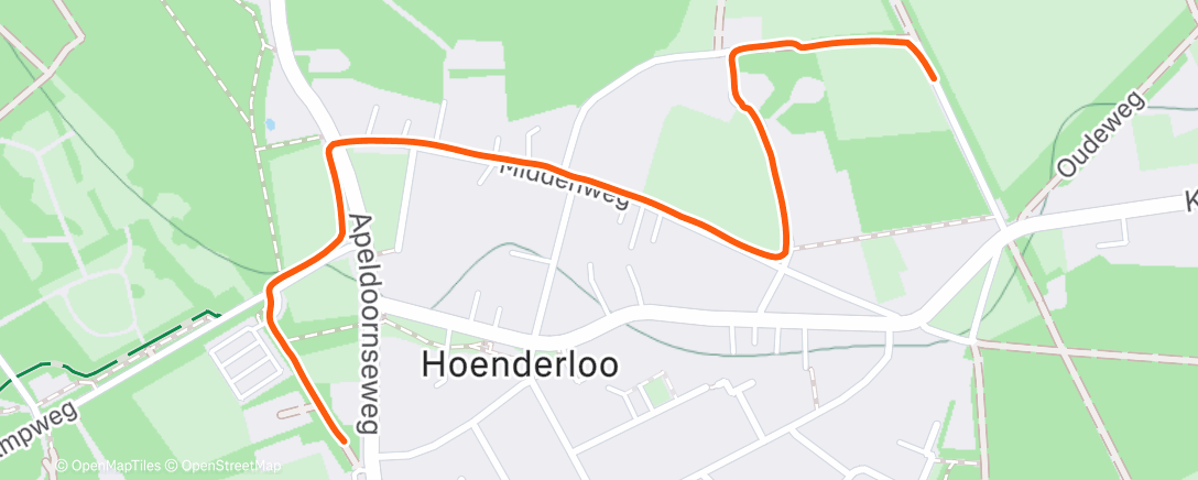 Map of the activity, Onvindbaar Wandelpad