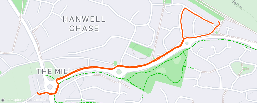 Map of the activity, Evening Walk