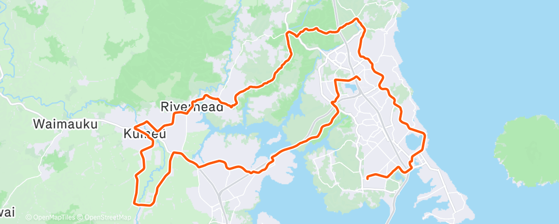 Map of the activity, Morning Ride