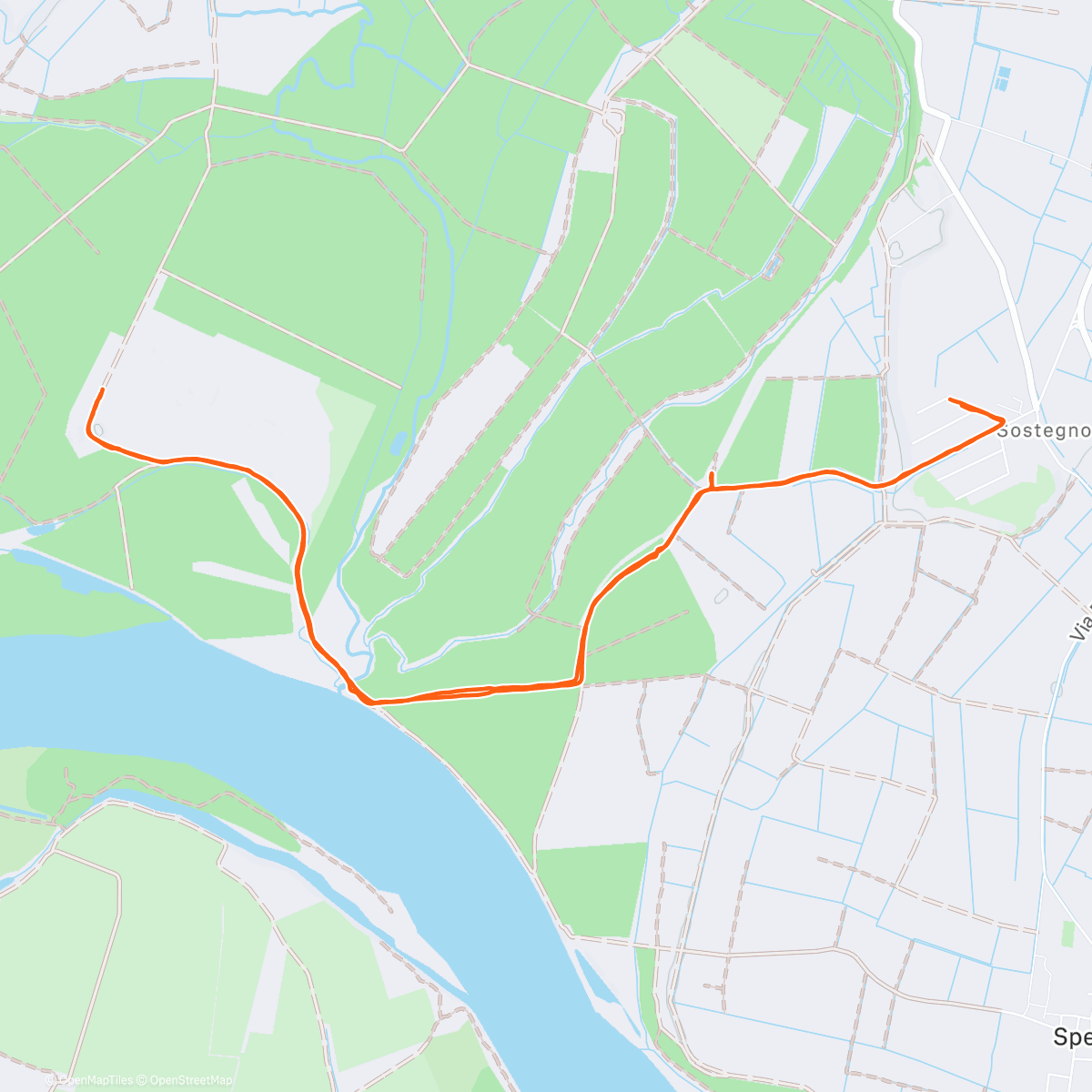 Map of the activity, Boxing day run🎁🎀 - 🔋 821 Wh