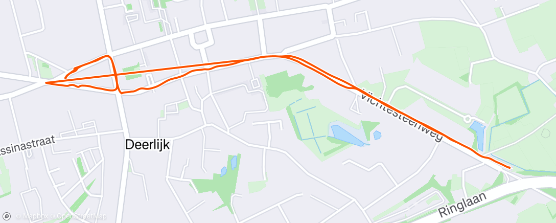 Map of the activity, Afternoon Walk