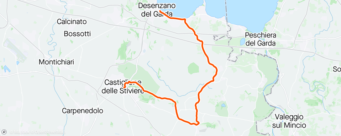 Map of the activity, Giro d'Italia: Stage 14 ITT