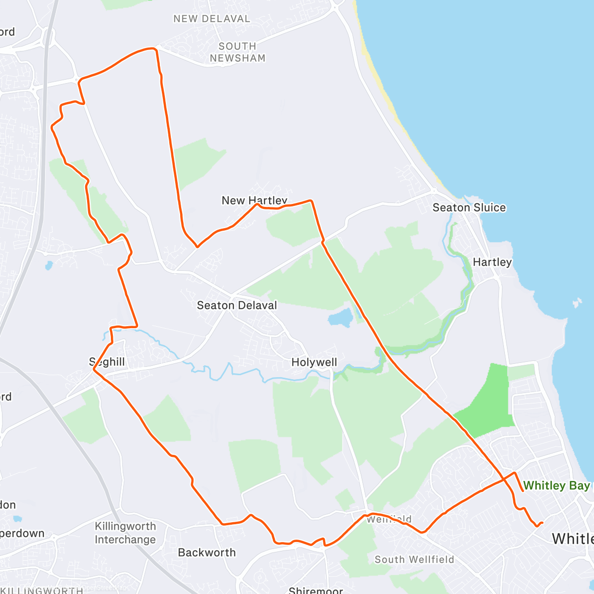 Map of the activity, Snow ❄️ ⛄️ run