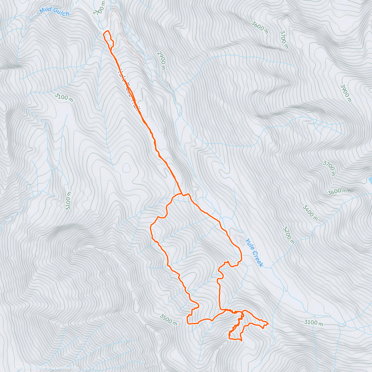 Map of the activity, Super secret marble lines 100% pow you wouldn't know about them unless you skied marble as much as I do