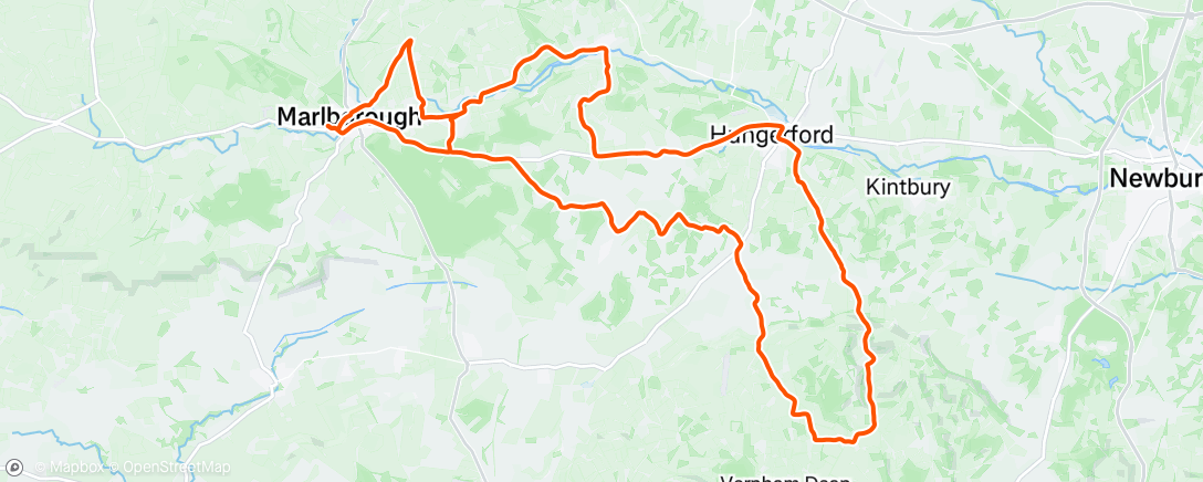 Map of the activity, Afternoon Ride