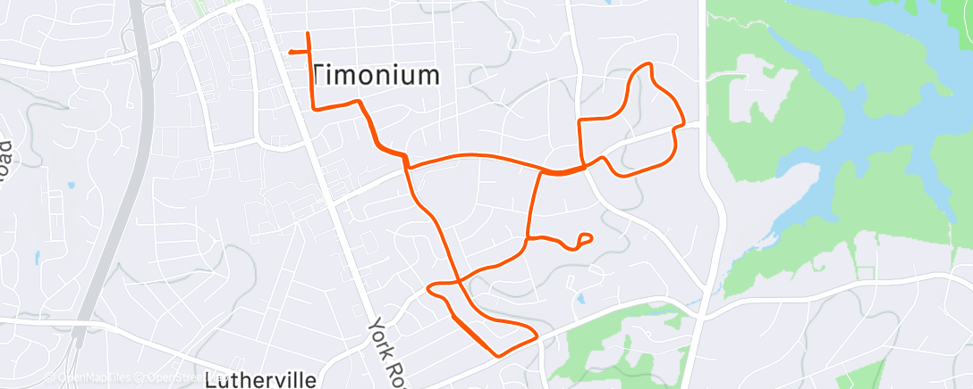 Map of the activity, 🦖 + 3 x Pickett Hill repeats