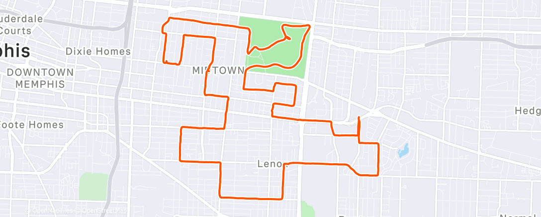 Карта физической активности (Morning Run)