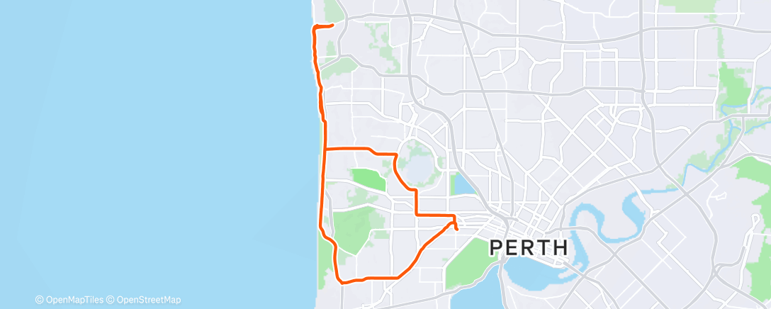 Mapa de la actividad (Morning Ride)