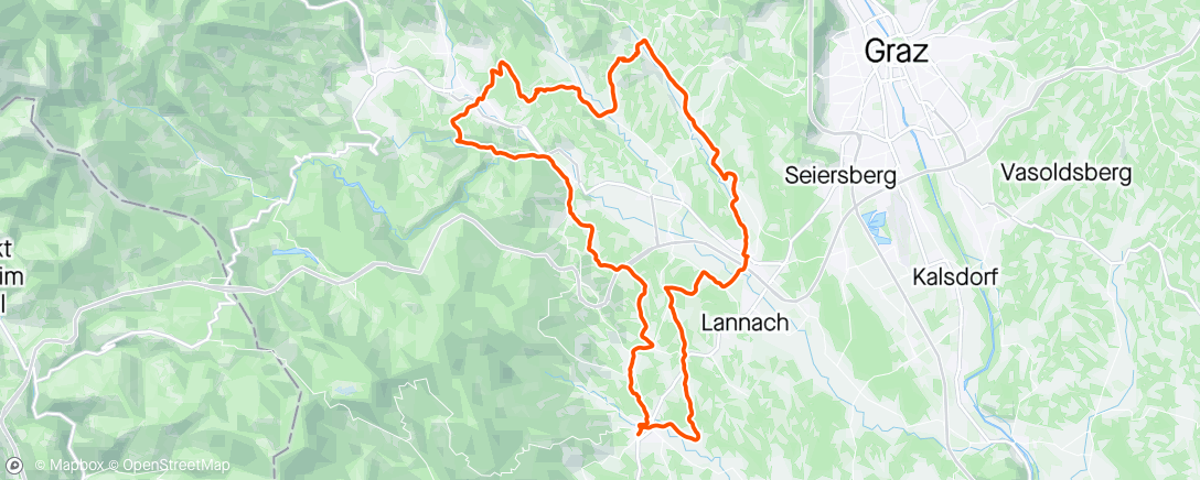 Map of the activity, Morning Ride with my wife