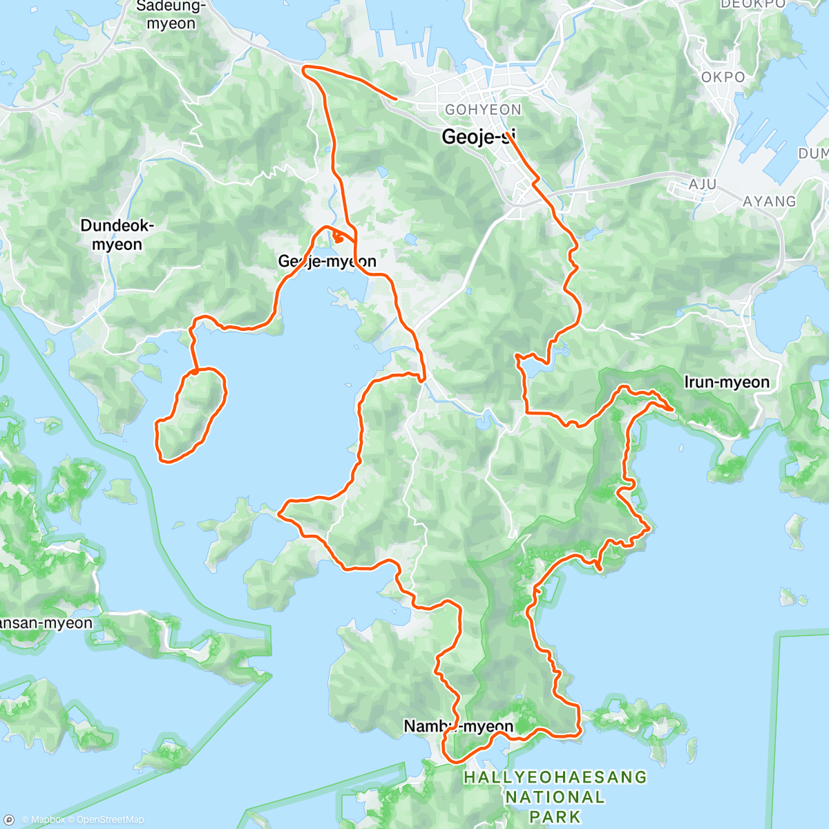 Map of the activity, 산달도 한바퀴 👍