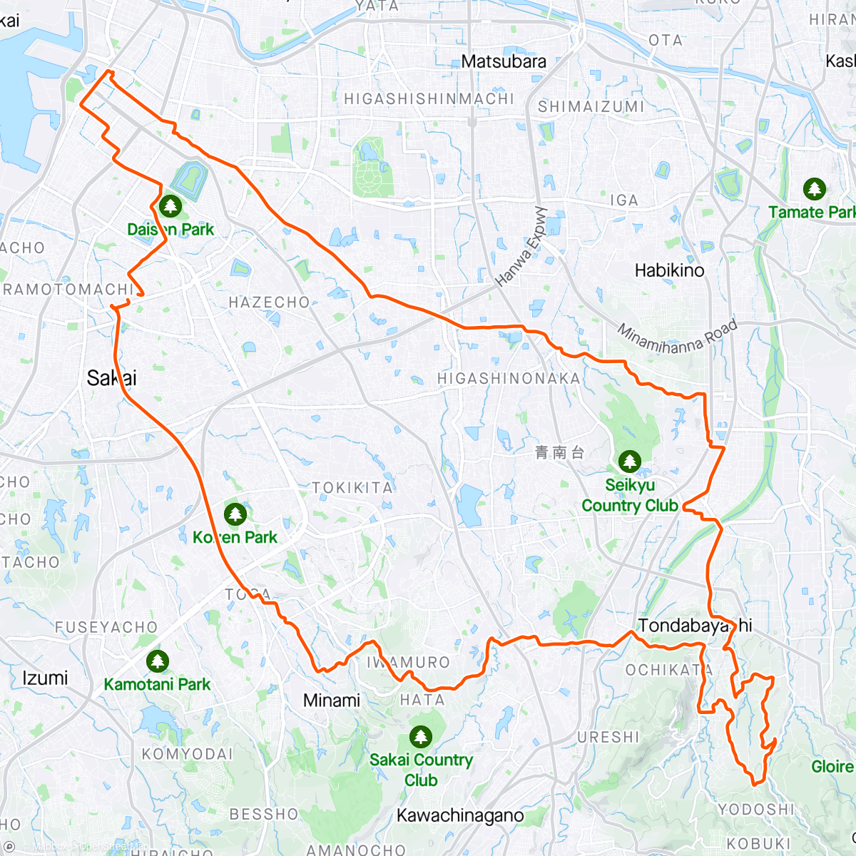 Map of the activity, Path to Streamer