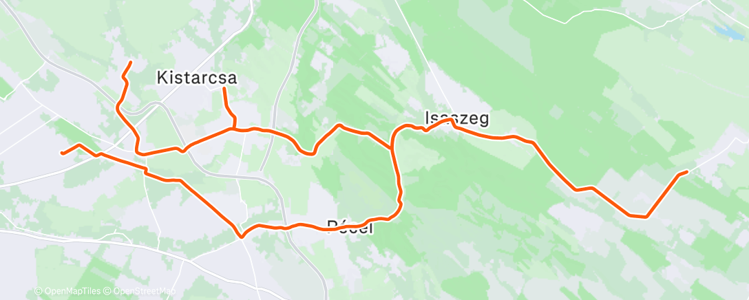 Map of the activity, Morning Ride