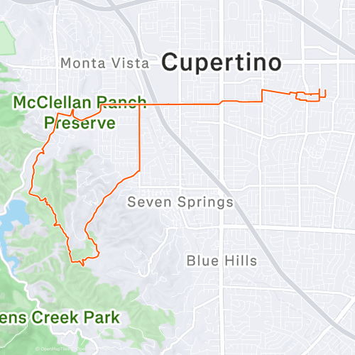 Cross Route near Stevens Creek 18.8 km Gravel Cycling Route on Strava