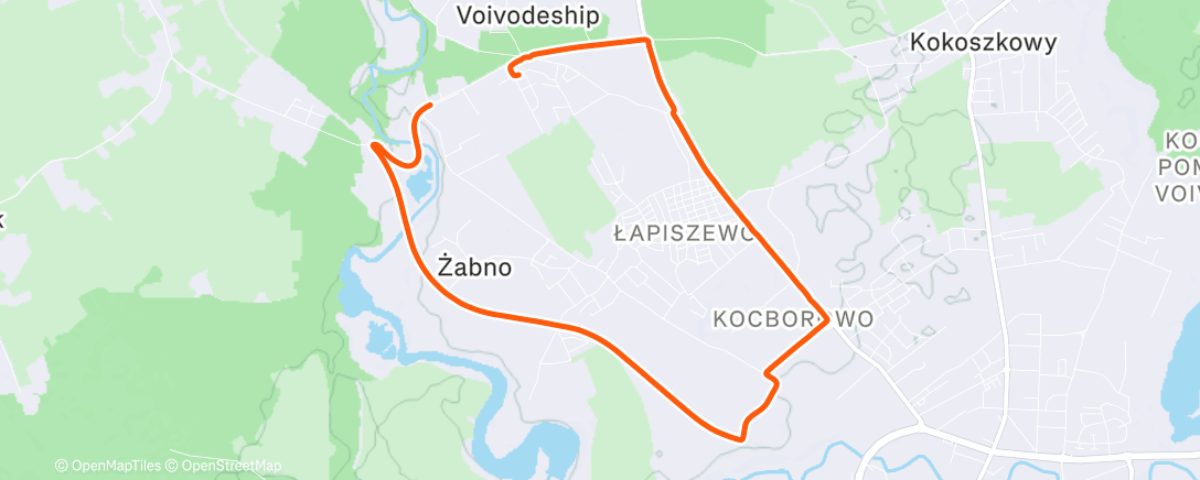 Map of the activity, Afternoon Mountain Bike Ride