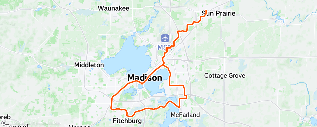 Map of the activity, Lake loop