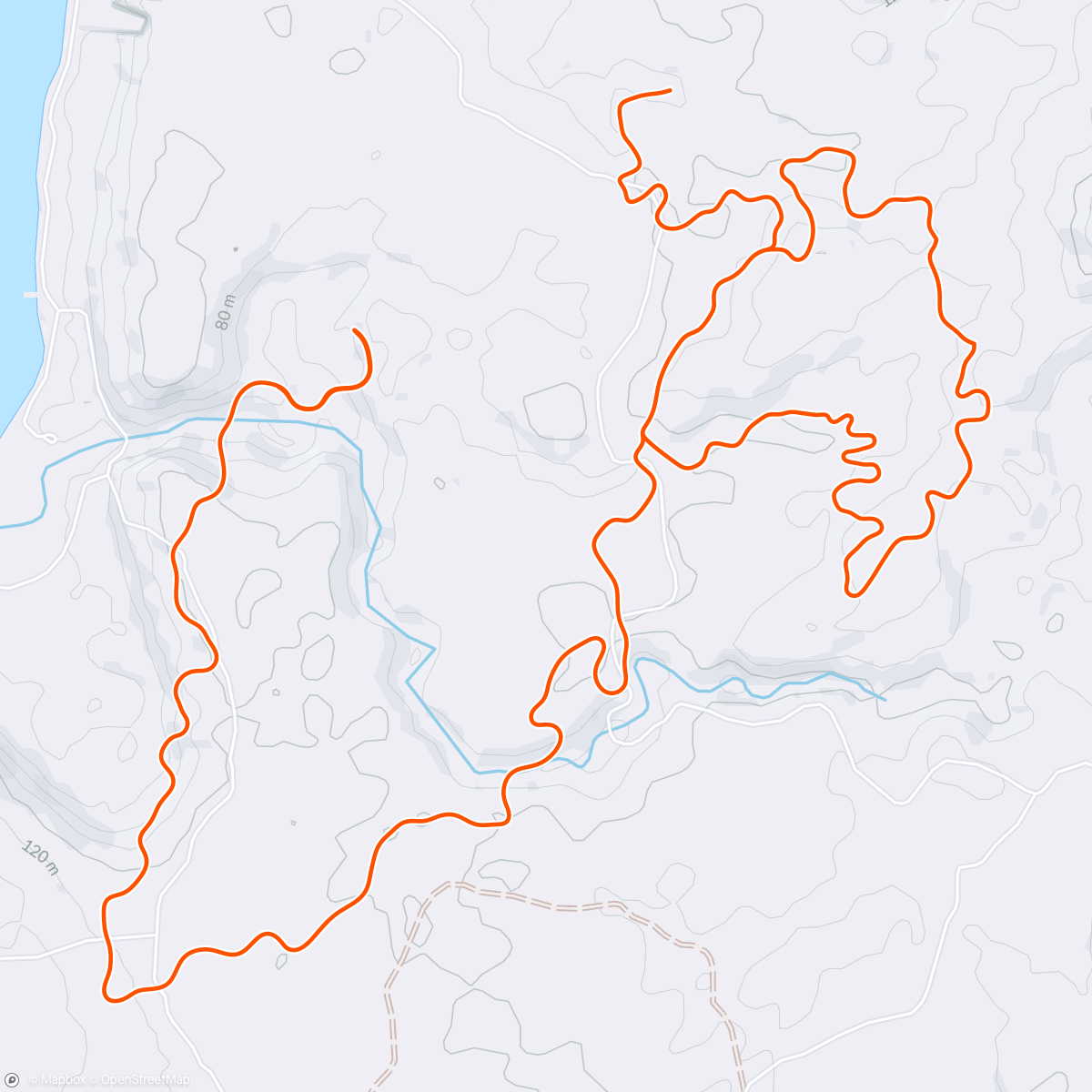 Map of the activity, Zwift - No Nonsense on Valley to Mountaintop in Makuri Islands