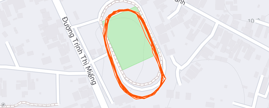 Map of the activity, Morning Run