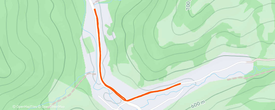 Map of the activity, Evening Walk