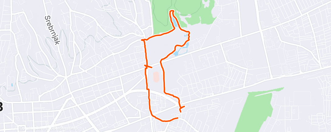 Map of the activity, Lunch Walk