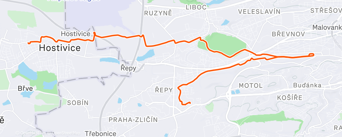 Map of the activity, Afternoon Gravel Ride