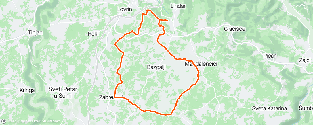 Map of the activity, Šumarska