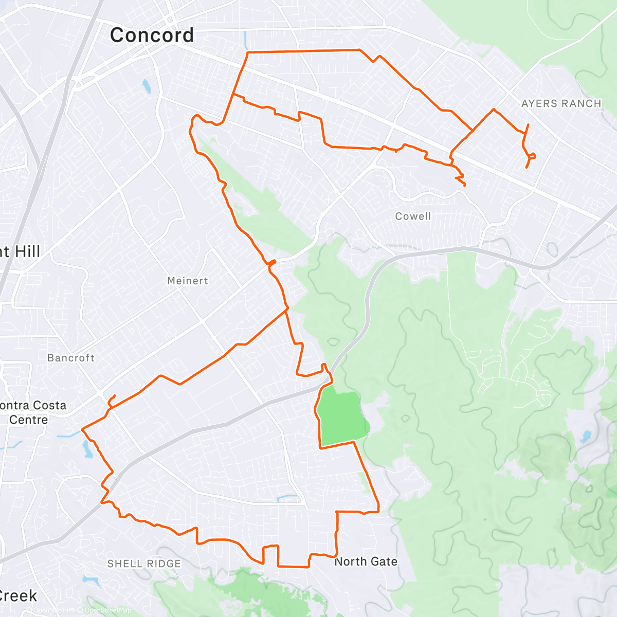 Карта физической активности (Pedals, Paths, and Ponds)