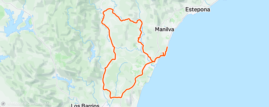 Map of the activity, Afternoon Ride