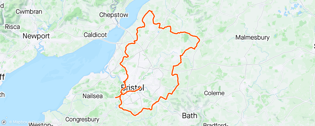 Map of the activity, Barry’s Bristol bash
