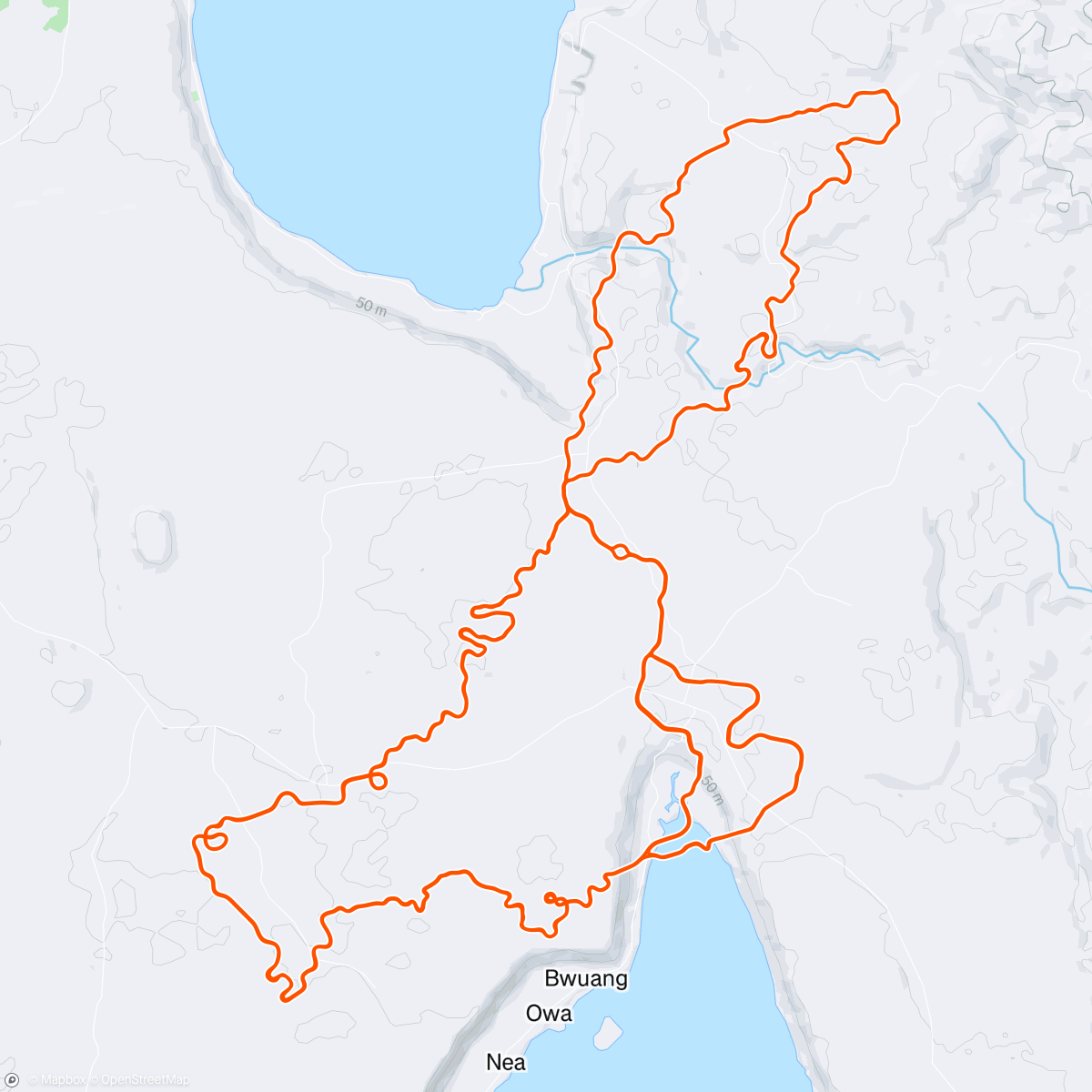 Map of the activity, Zwift - Zwift Camp: Baseline | Sprint Booster on Makuri Pretzel in Makuri Islands