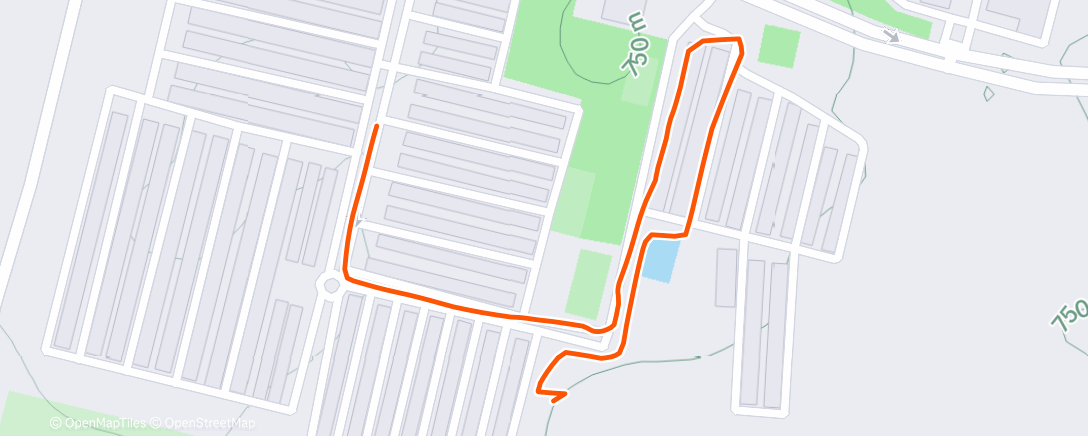 Map of the activity, Evening Walk