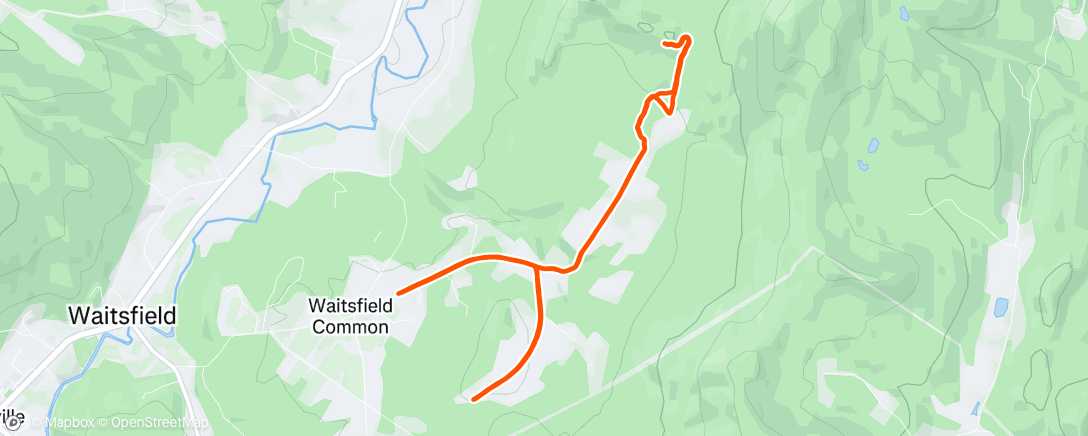 Mapa de la actividad (Lunch Trail Run)