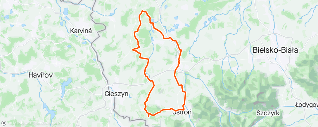 Map of the activity, Morning Ride