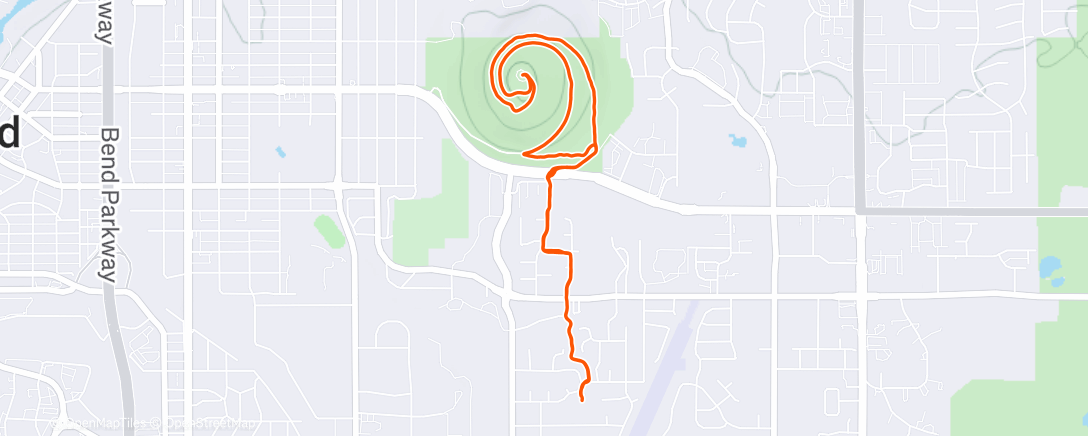 Map of the activity, Afternoon Walk