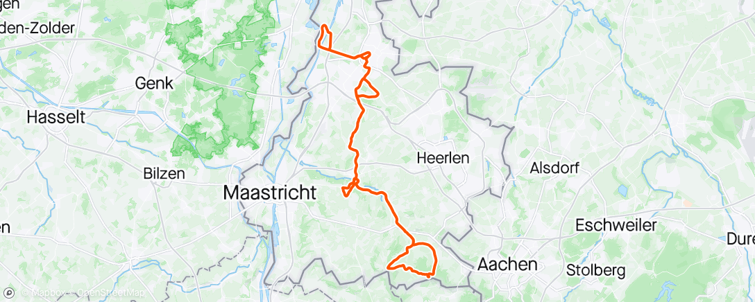 Kaart van de activiteit “Easy endurance | 2x5’ | 5’ | 10’ | 5x3’”