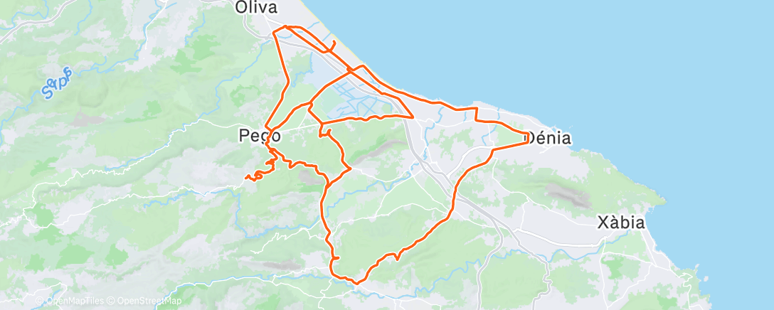 Map of the activity, Morning Ride