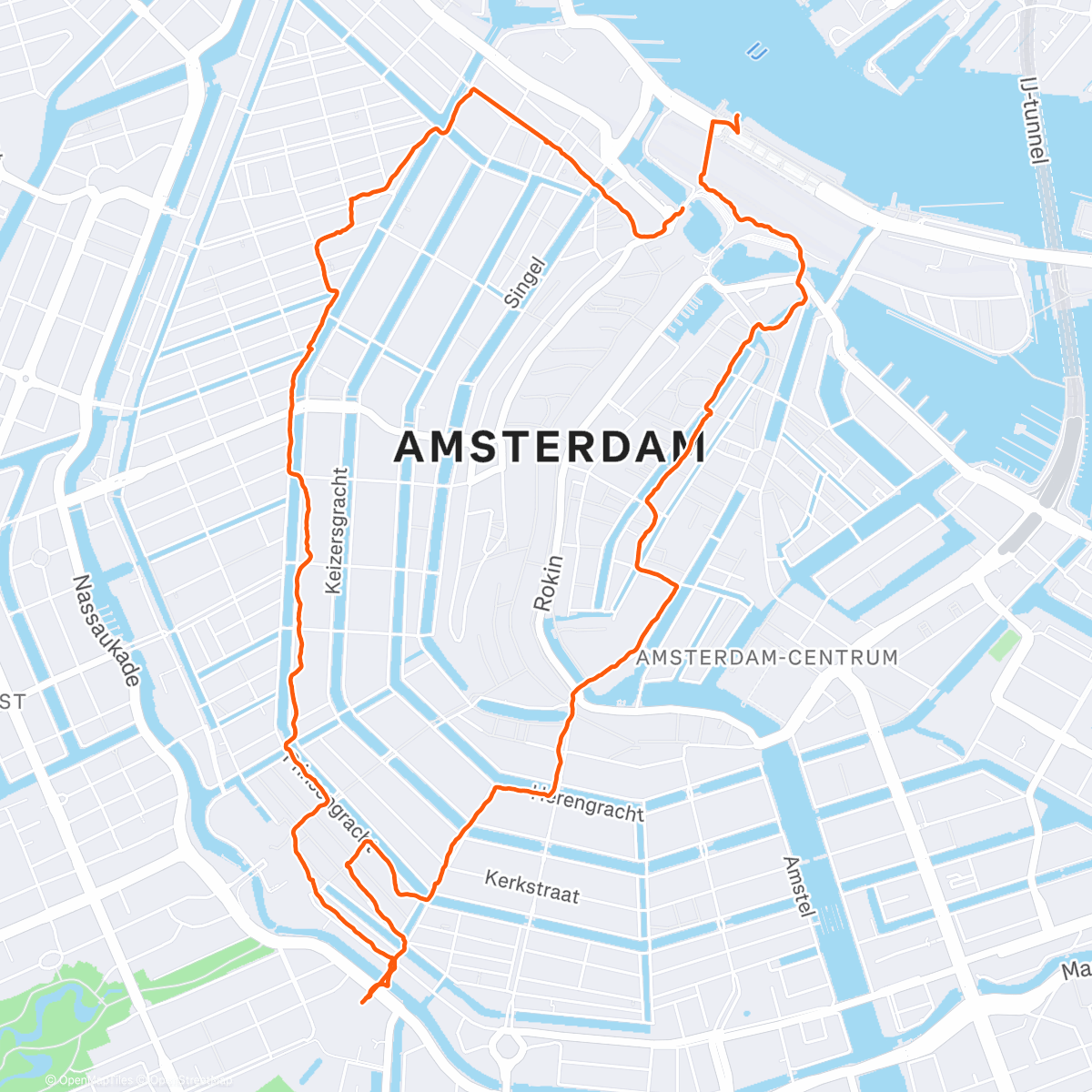 Map of the activity, Lunch Walk