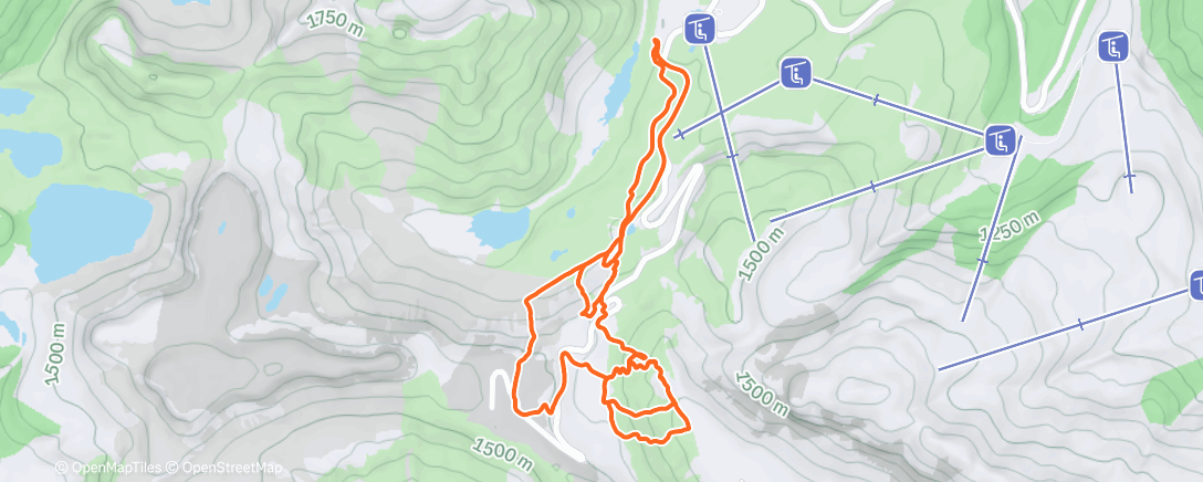 Mappa dell'attività Morning Backcountry Ski