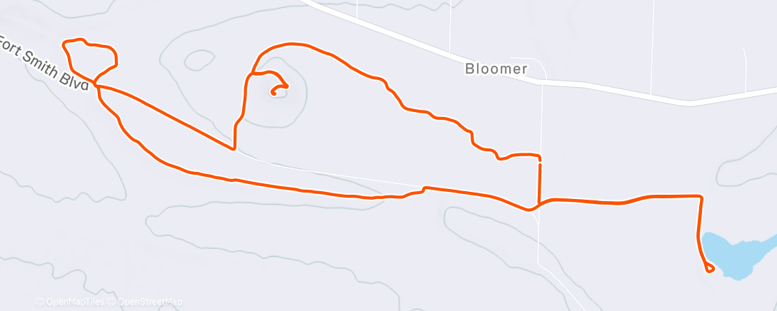 Map of the activity, Chaffee Gravel