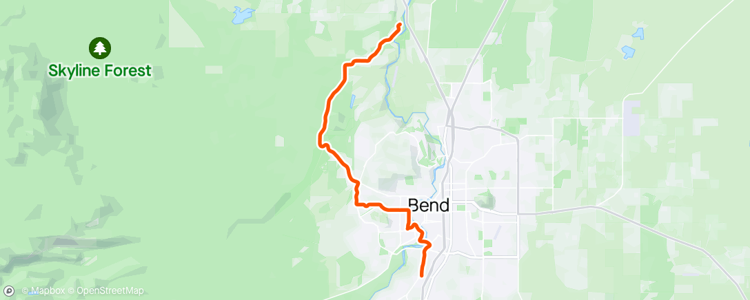 Map of the activity, Earth Day commute home