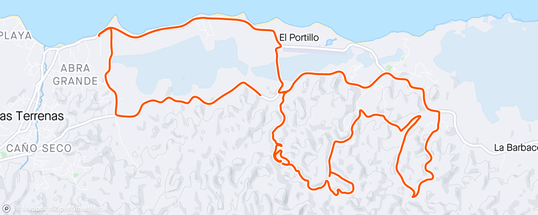 Map of the activity, Sortie VTT dans l'après-midi