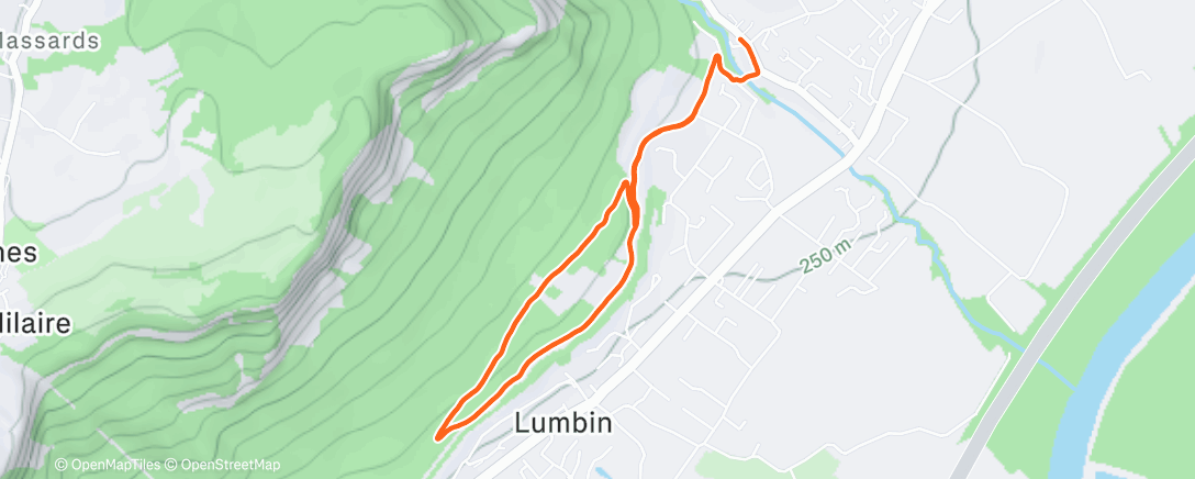 Карта физической активности (Afternoon Run)