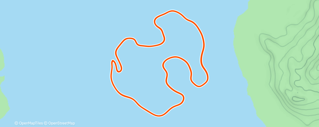 Map of the activity, Zwift - Losbollen in Watopia