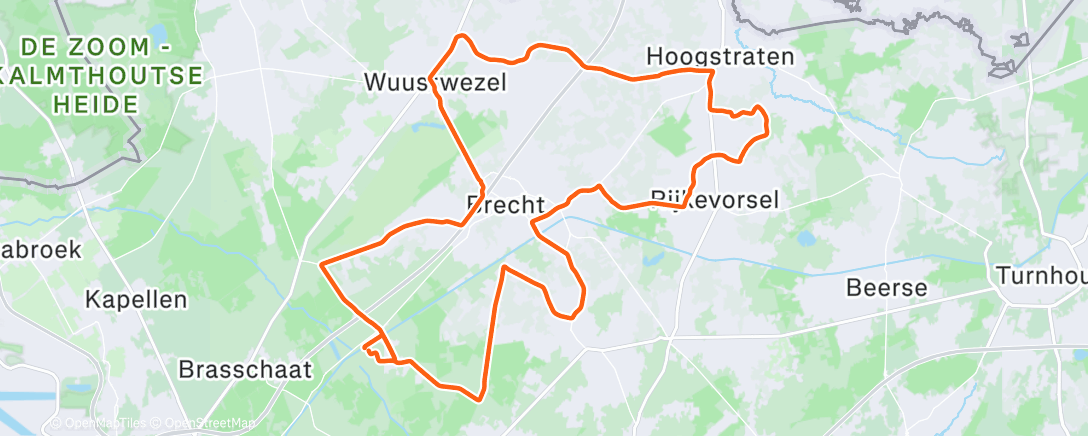 Map of the activity, Middagrit